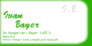 ivan bayer business card